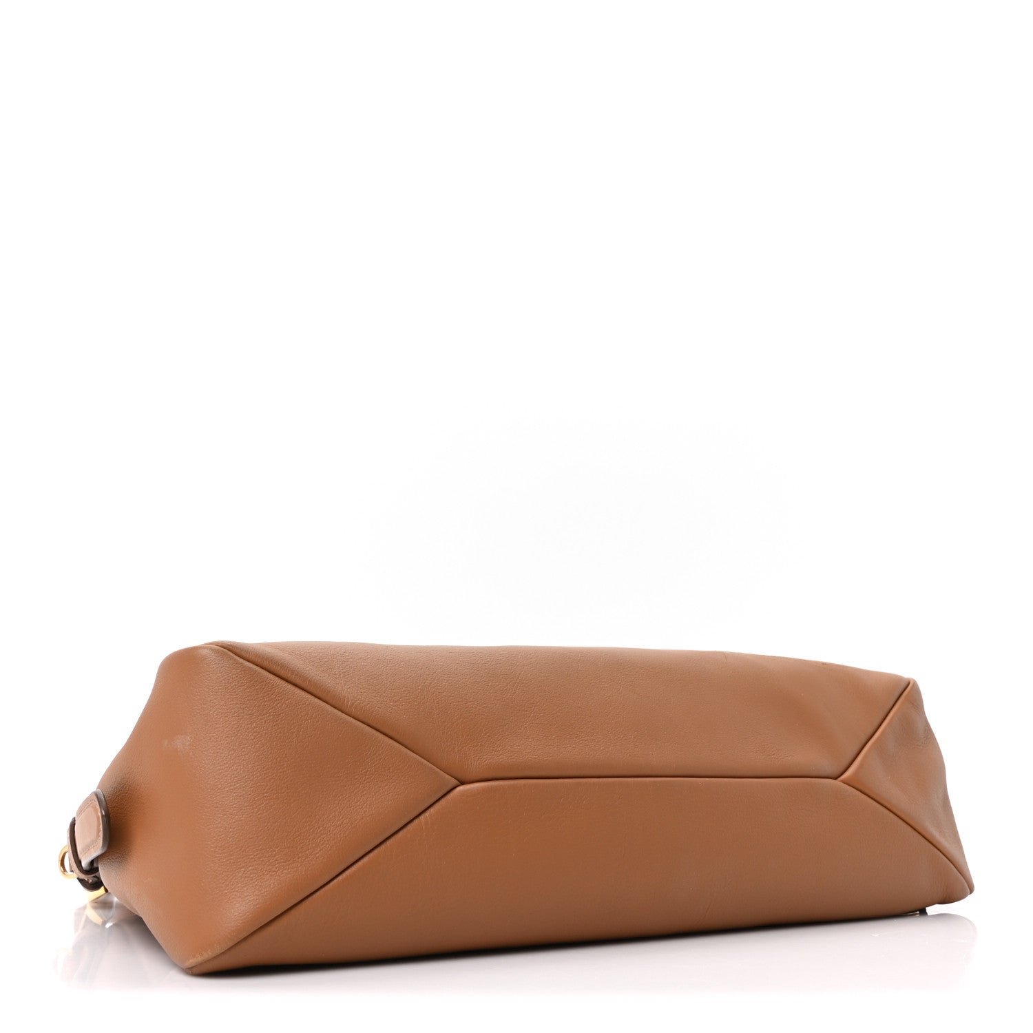 Prada Soft Calfskin Large Aimee Shoulder Bag Caramel 4 of 9