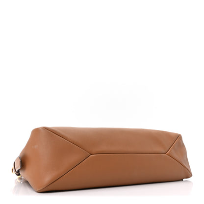 Prada Soft Calfskin Large Aimee Shoulder Bag Caramel 4 of 9