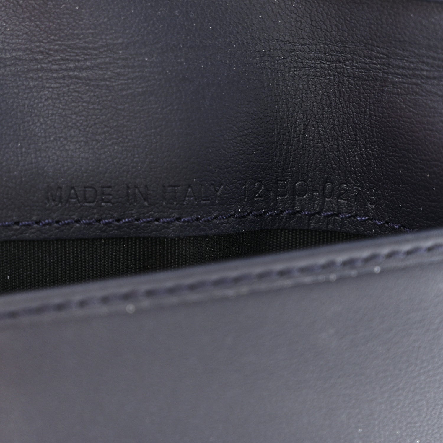 Christian Dior Calfskin CD Diamond Canvas Bi-Fold Card Holder Navy 7 of 7