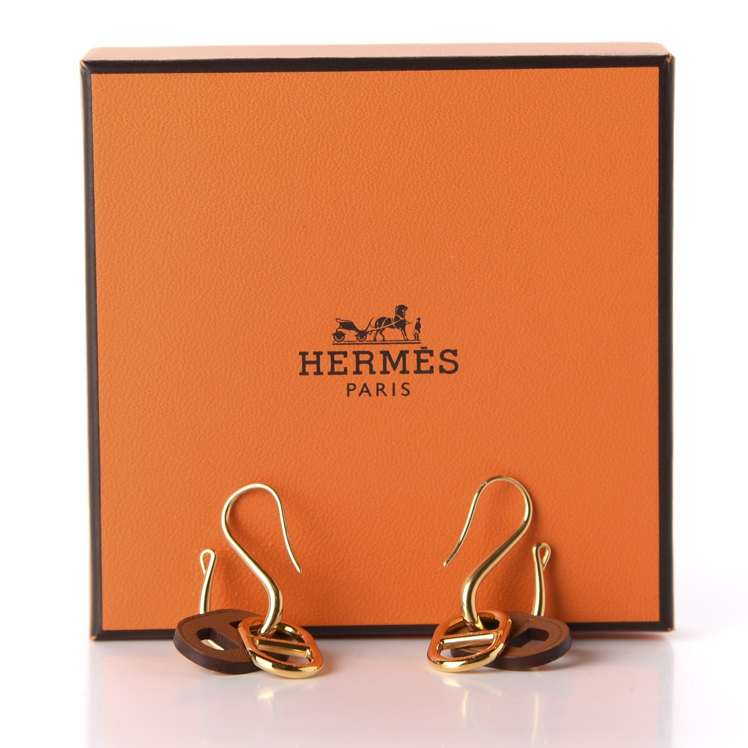 Hermes Swift O'Maillon Earrings Gold 3 of 3
