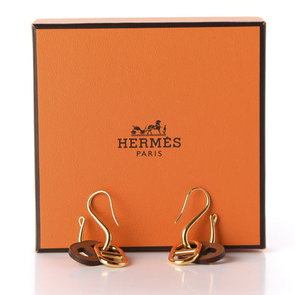 Hermes Swift O'Maillon Earrings Gold 3 of 3