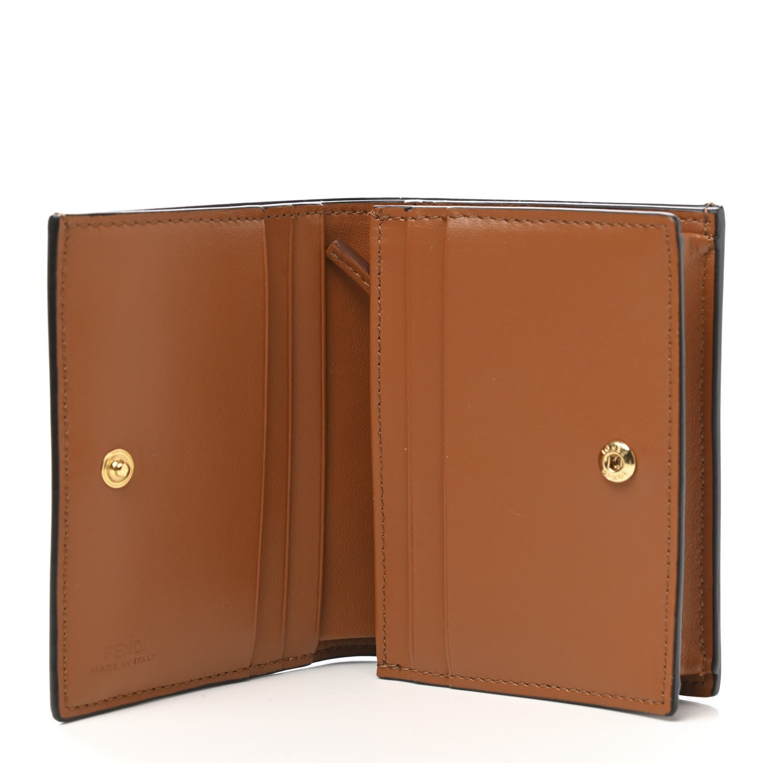Fendi Vitello King Tamponato Logo Embossed Wallet Cuoio 5 of 8