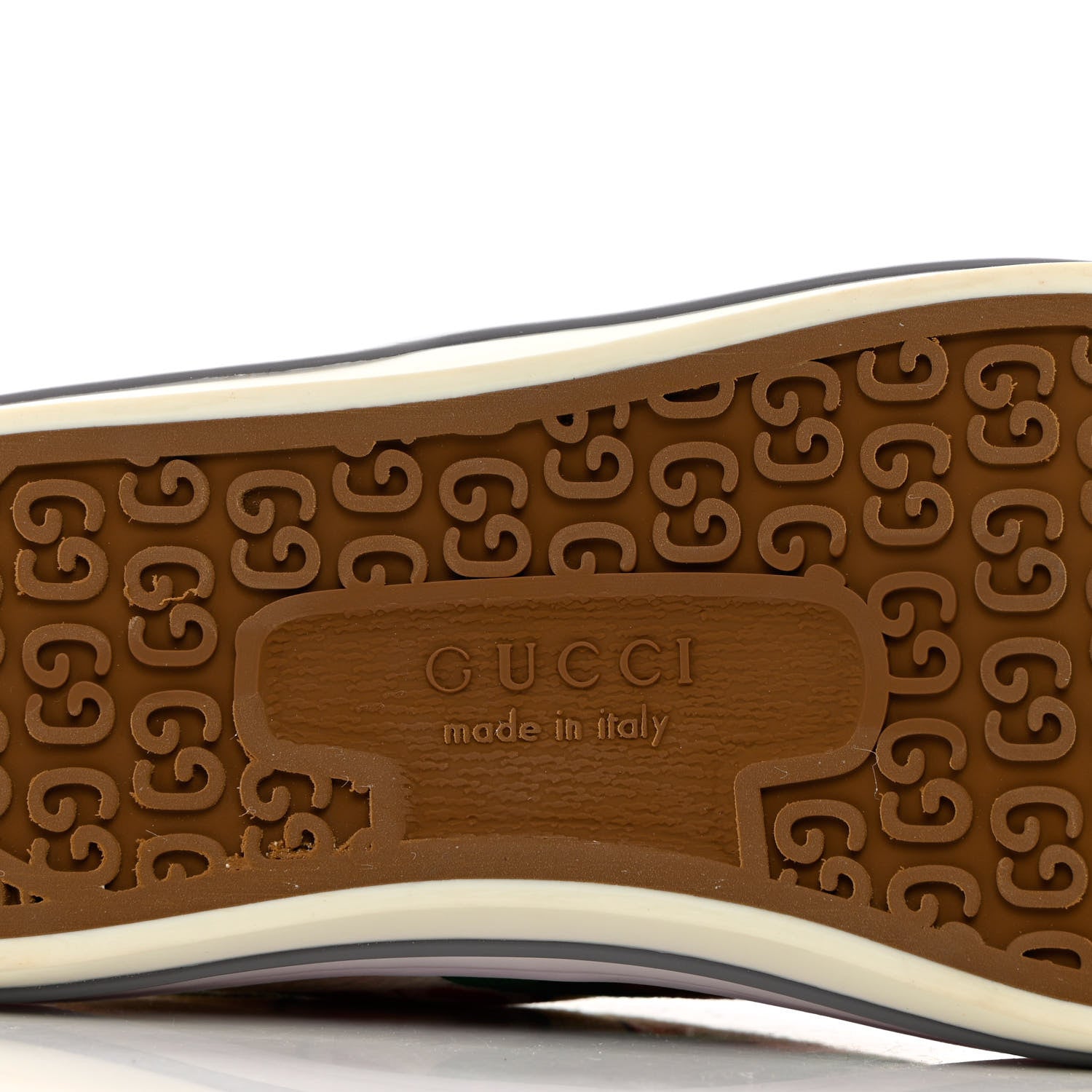 Gucci Canvas Web GG Apple Womens 1977 Tennis Sneakers 35.5 Ivory Red Mystic White New Shamarock 7 of 9