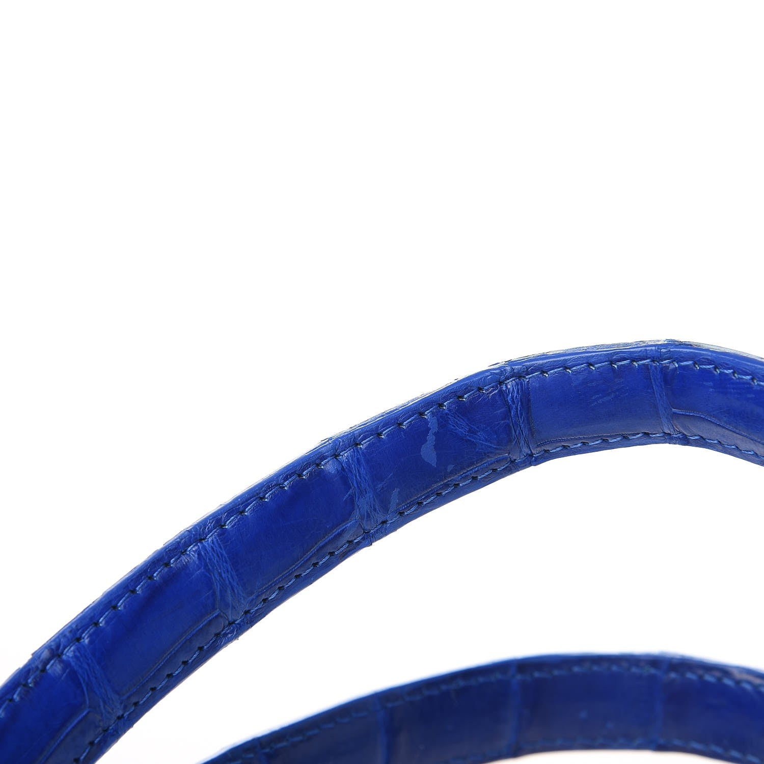 Nancy Gonzalez Python Crocodile Small Erica Shopper Tote Cobalt 13 of 15
