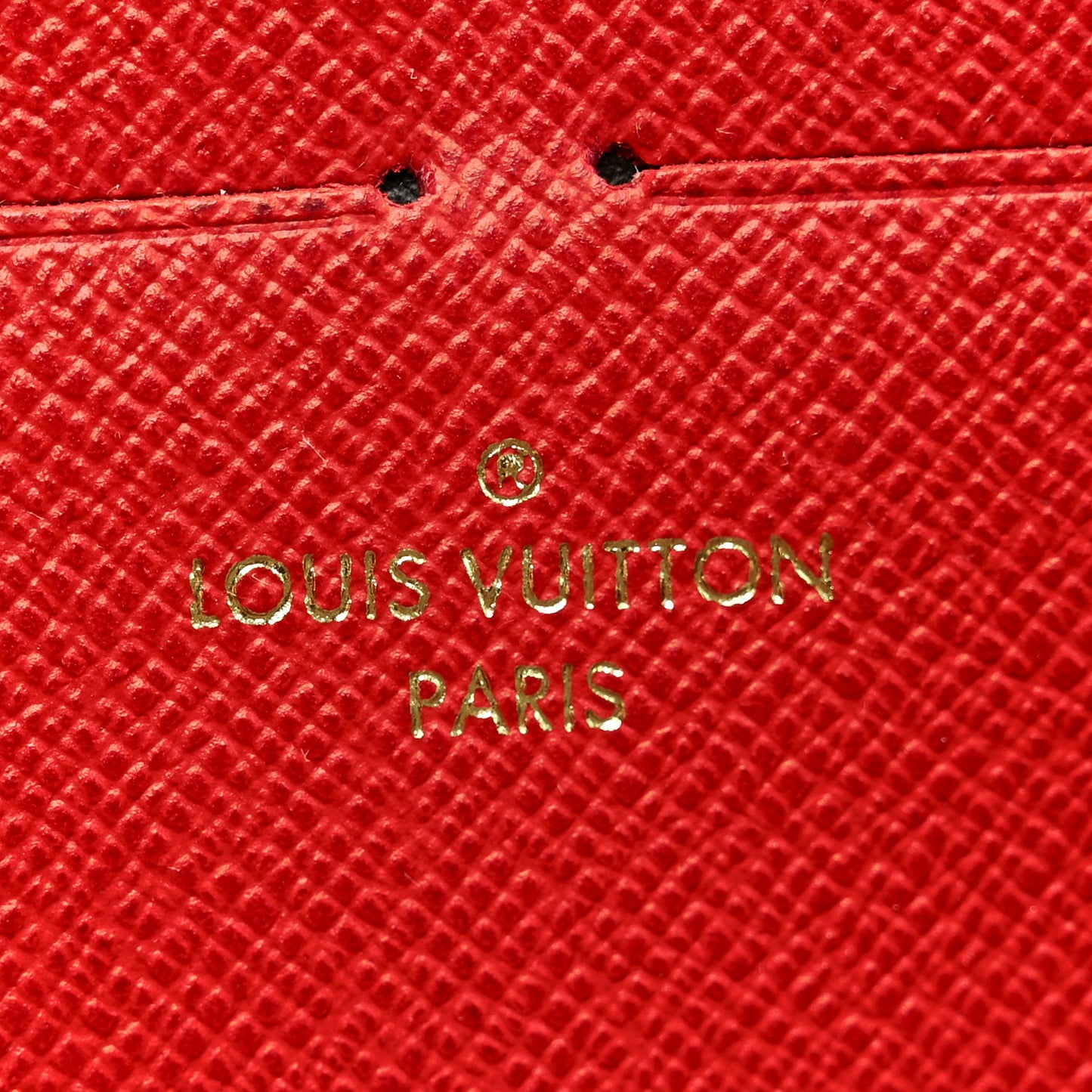 Damier Ebene Clemence Wallet Cherry