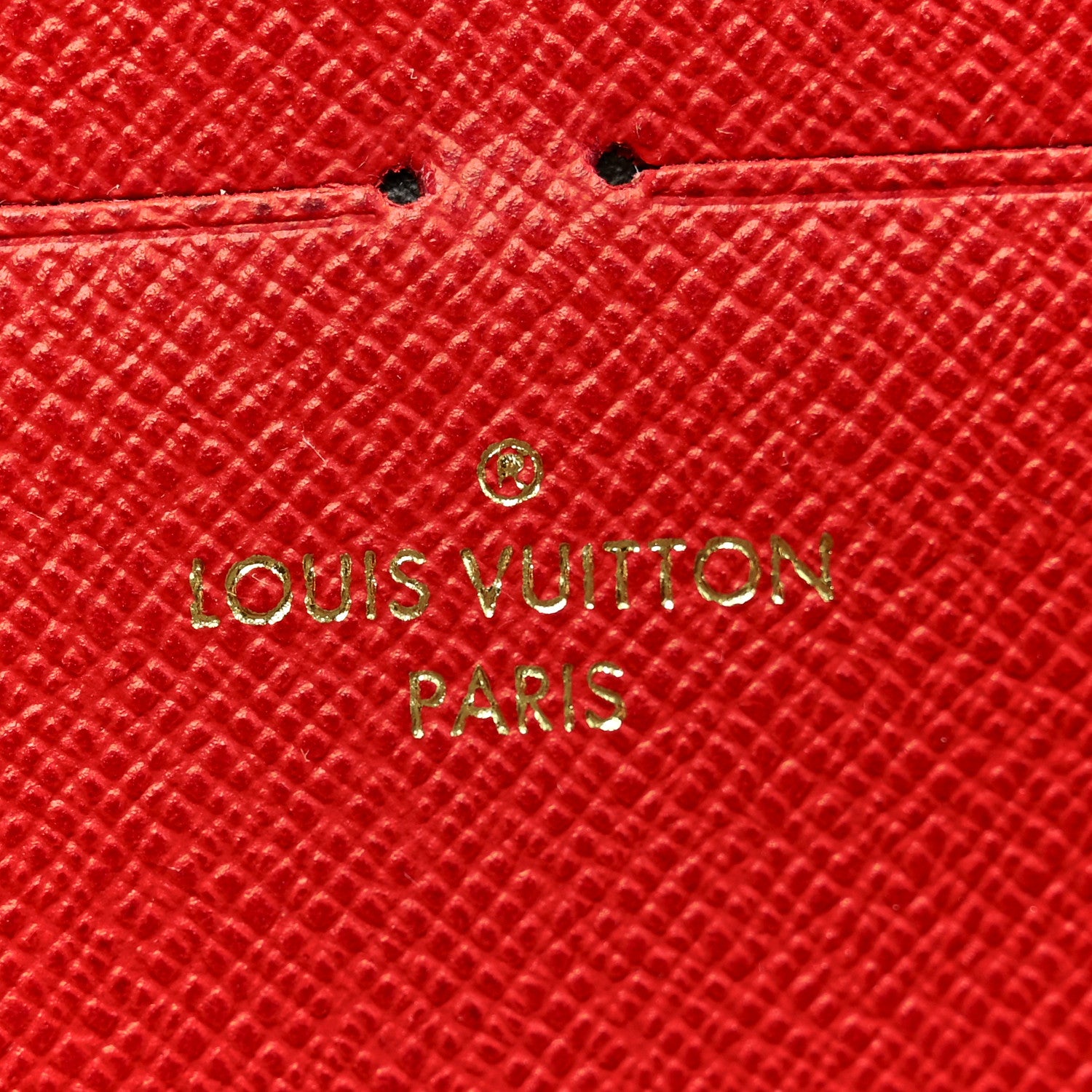 Louis Vuitton Damier Ebene Clemence Wallet Cherry 6 of 7