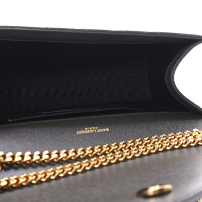 Saint Laurent Grain De Poudre Textured Mixed Matelasse Small Triquilt Monogram Satchel Pebble 4 of 4