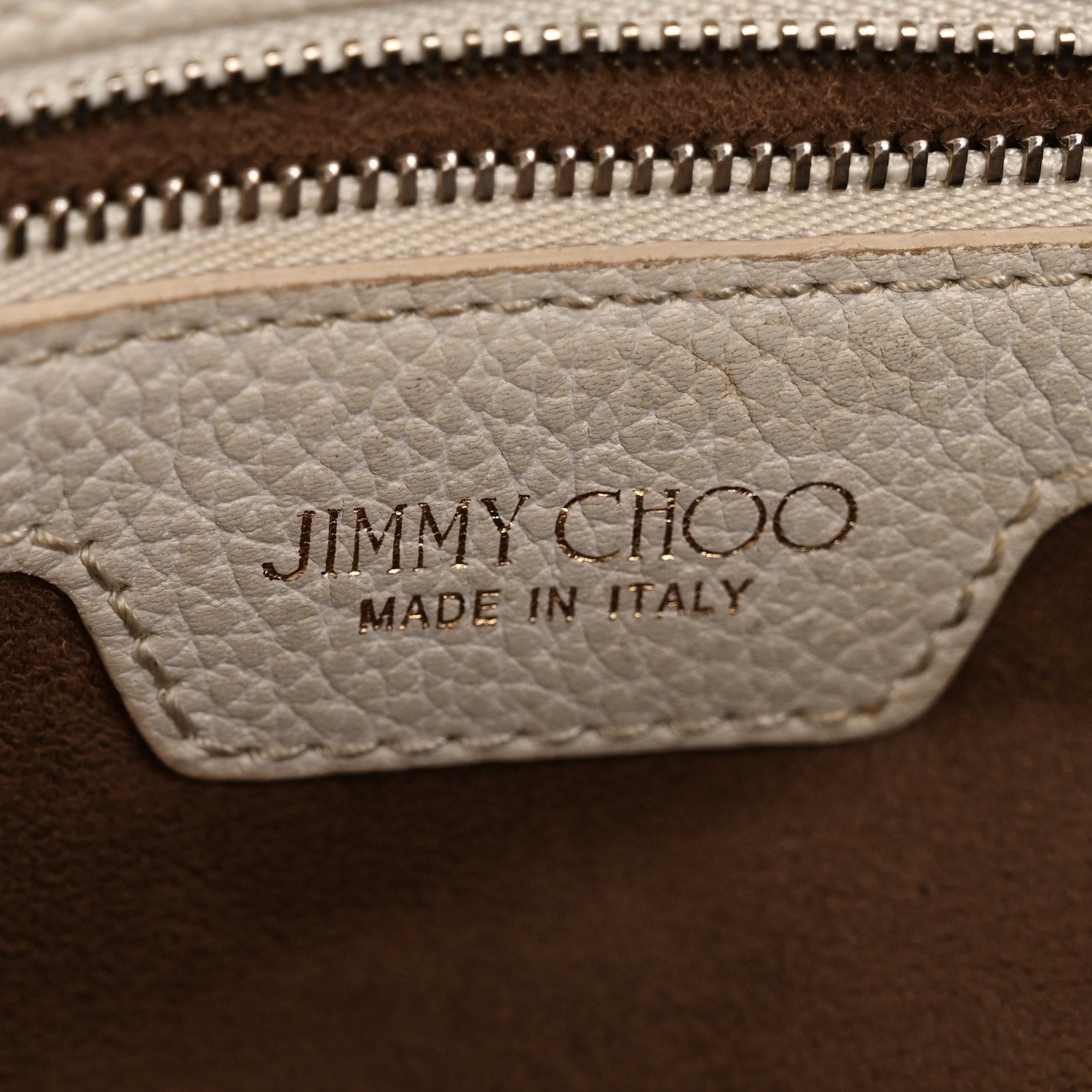 Jimmy Choo Grained Calfskin Embossed Star Small Sofia Tote Chalk 6 of 12