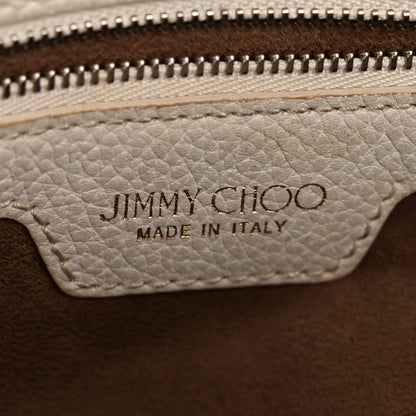 Jimmy Choo Grained Calfskin Embossed Star Small Sofia Tote Chalk 6 of 12