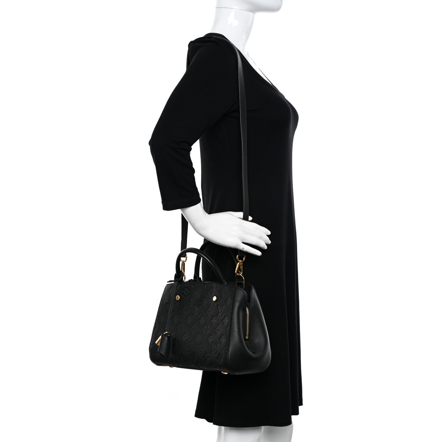 Louis Vuitton Empreinte Montaigne BB Black 2 of 10