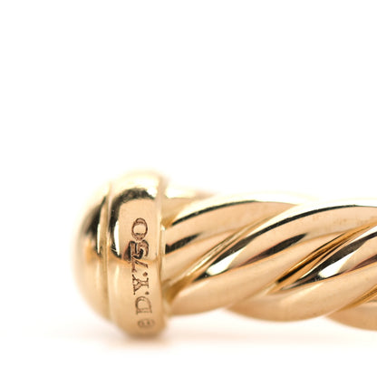 David Yurman 18K Yellow Gold 4mm Cablespira Bracelet 4 of 6