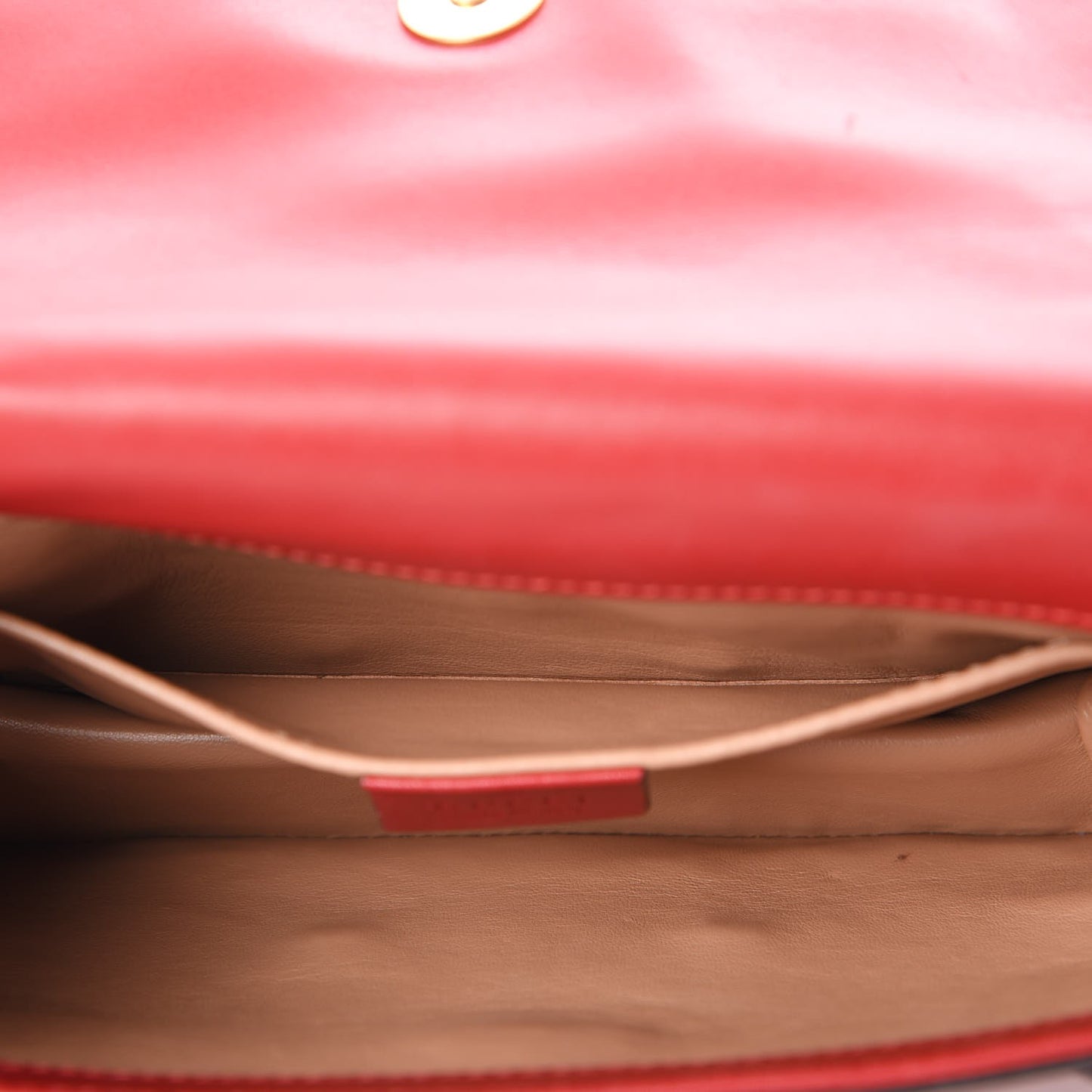 Nappa Pearl Studded Mini Queen Margaret Broadway Shoulder Bag Hibiscus Red
