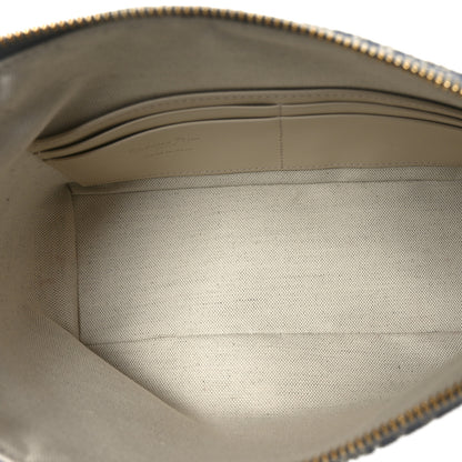 Christian Dior Chambray Raffia Effect Oblique DiorStar Hobo Bag Blue Light Biscuit 5 of 10
