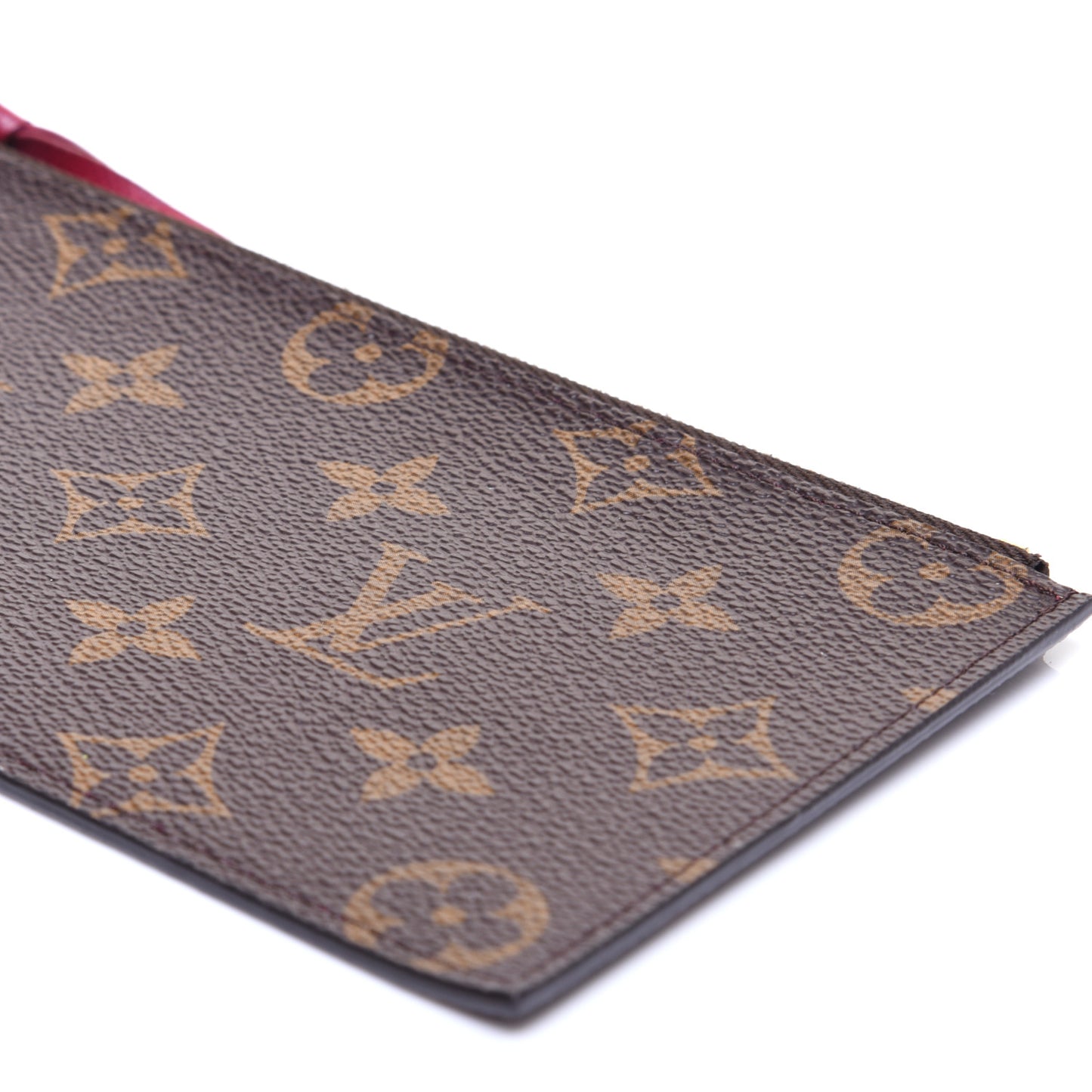 Monogram Pochette Felicie Chain Wallet Fuchsia