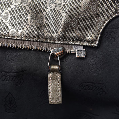 Gucci Imprime Monogram Medium Zippered Shopping Tote Pewter 16 of 16
