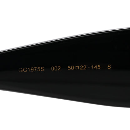Gucci Acetate Square GG Marmont Logo Sunglasses GG1975S Black 5 of 7