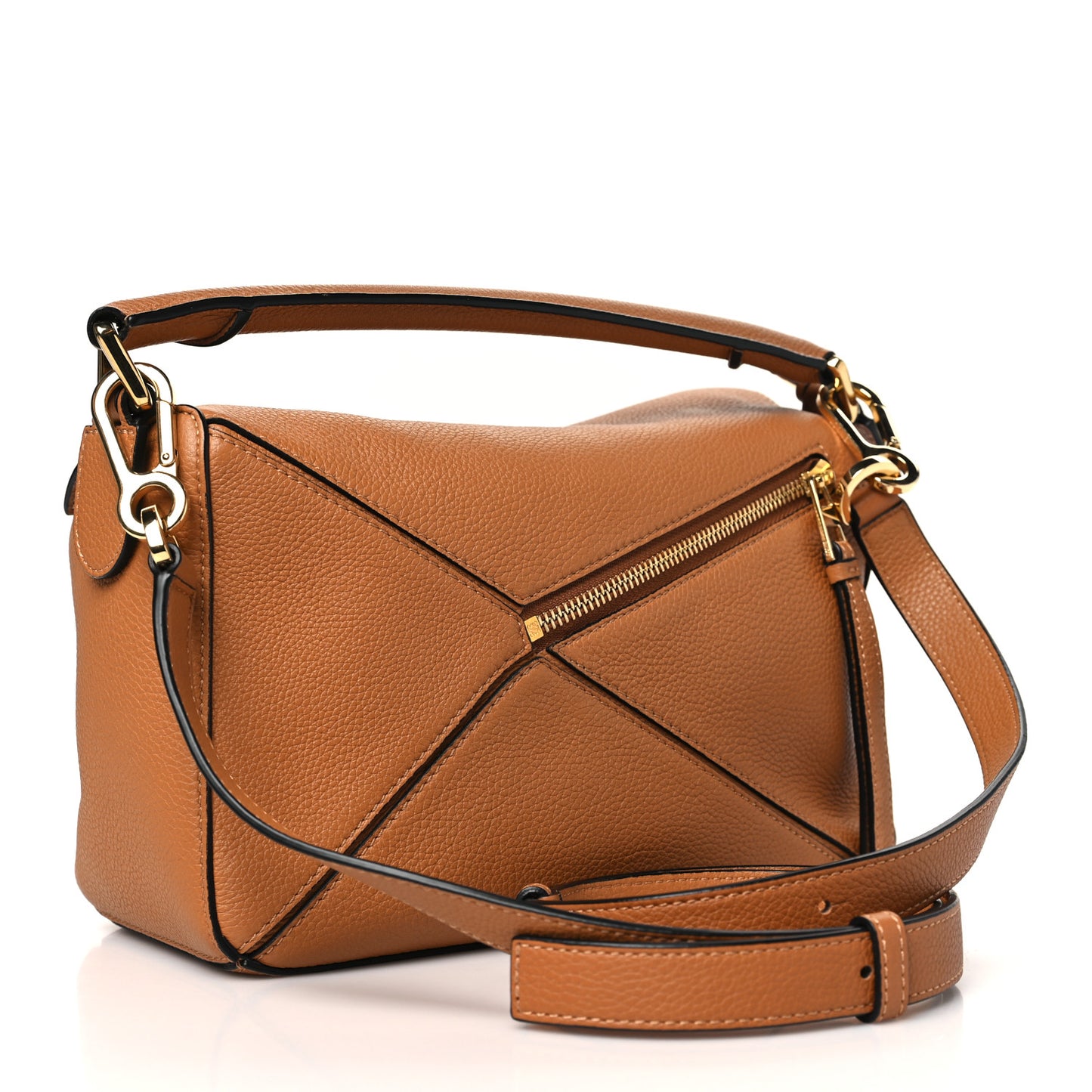 Calfskin Small Puzzle Bag Tan