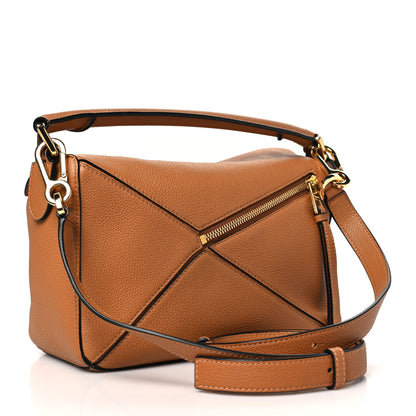 Loewe Calfskin Small Puzzle Bag Tan 3 of 9