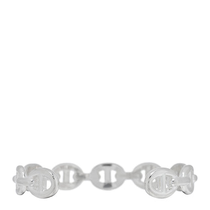 Hermes Sterling Silver MM Chaine d'Ancre Enchainee Cuff Bracelet SH 2 of 3