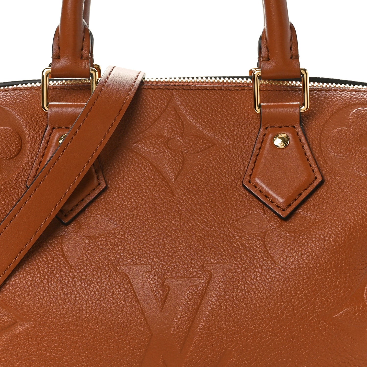 Louis Vuitton Empreinte Monogram Giant Speedy Bandouliere 25 Cognac 7 of 9