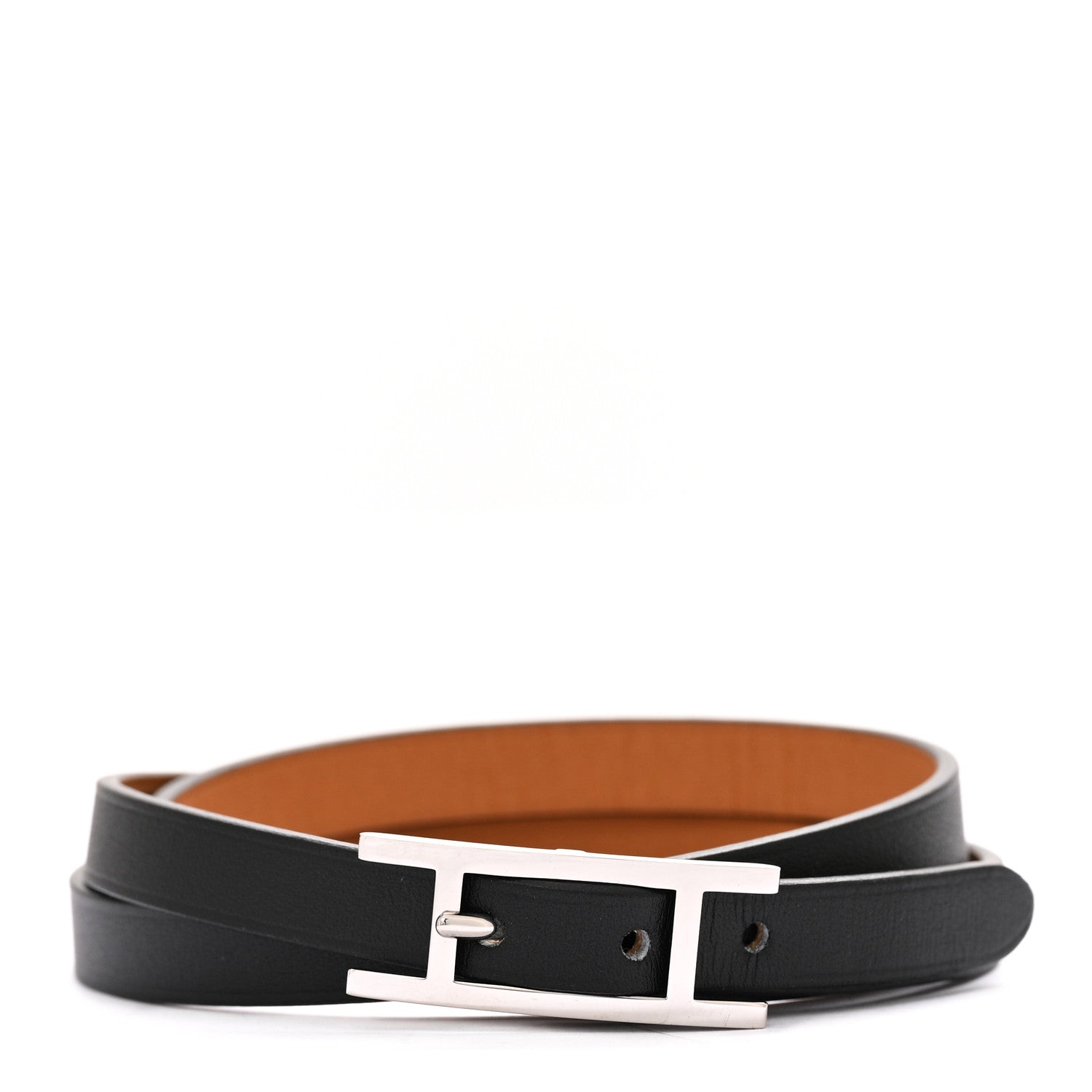Hermes Swift Behapi Double Tour Bracelet S Black 1 of 5