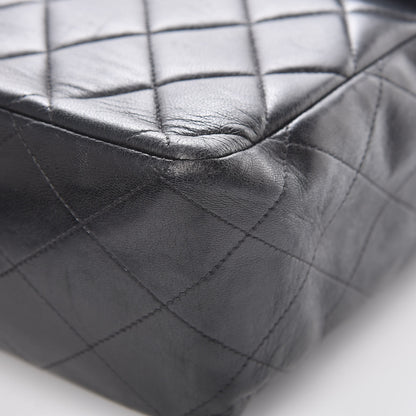 Chanel Lambskin Quilted Jumbo Single Flap Black 12 of 14