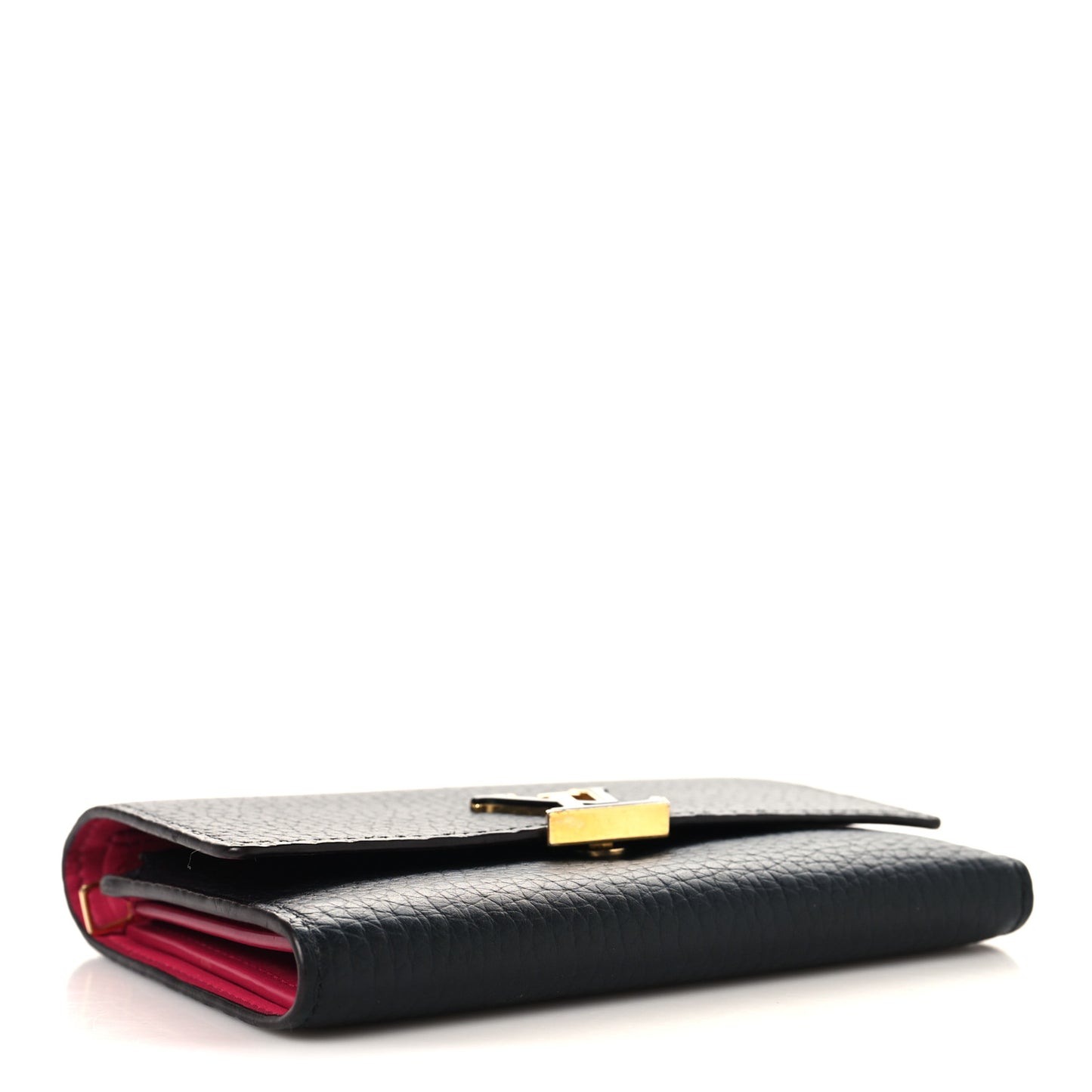 Taurillon Capucines Compact Wallet Black