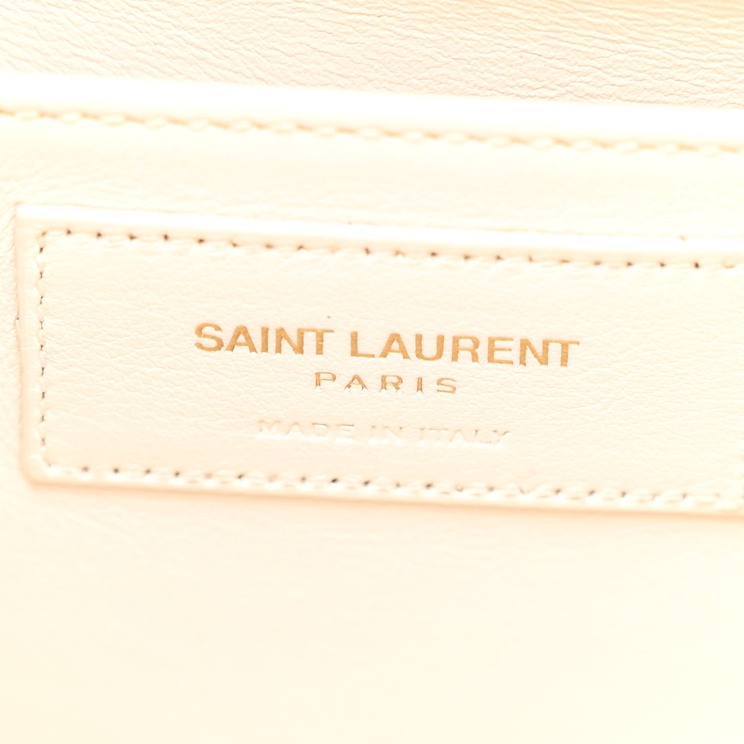 Saint Laurent Calfskin Baby Monogram Cabas Dove White 6 of 12
