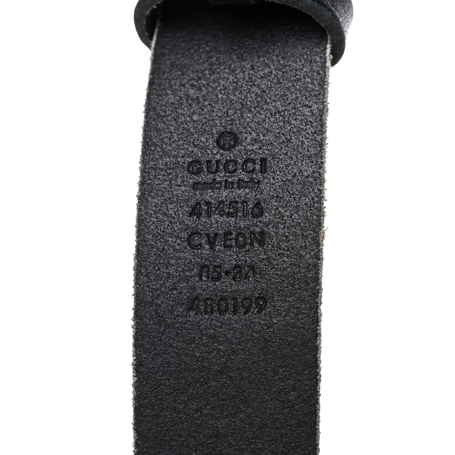 Faded Calfskin Double G 30mm Belt 85 34 Black