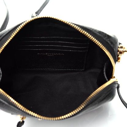 Balenciaga Chevre Gold Metallic Edge Hardware XS Reporter Crossbody Black 5 of 9