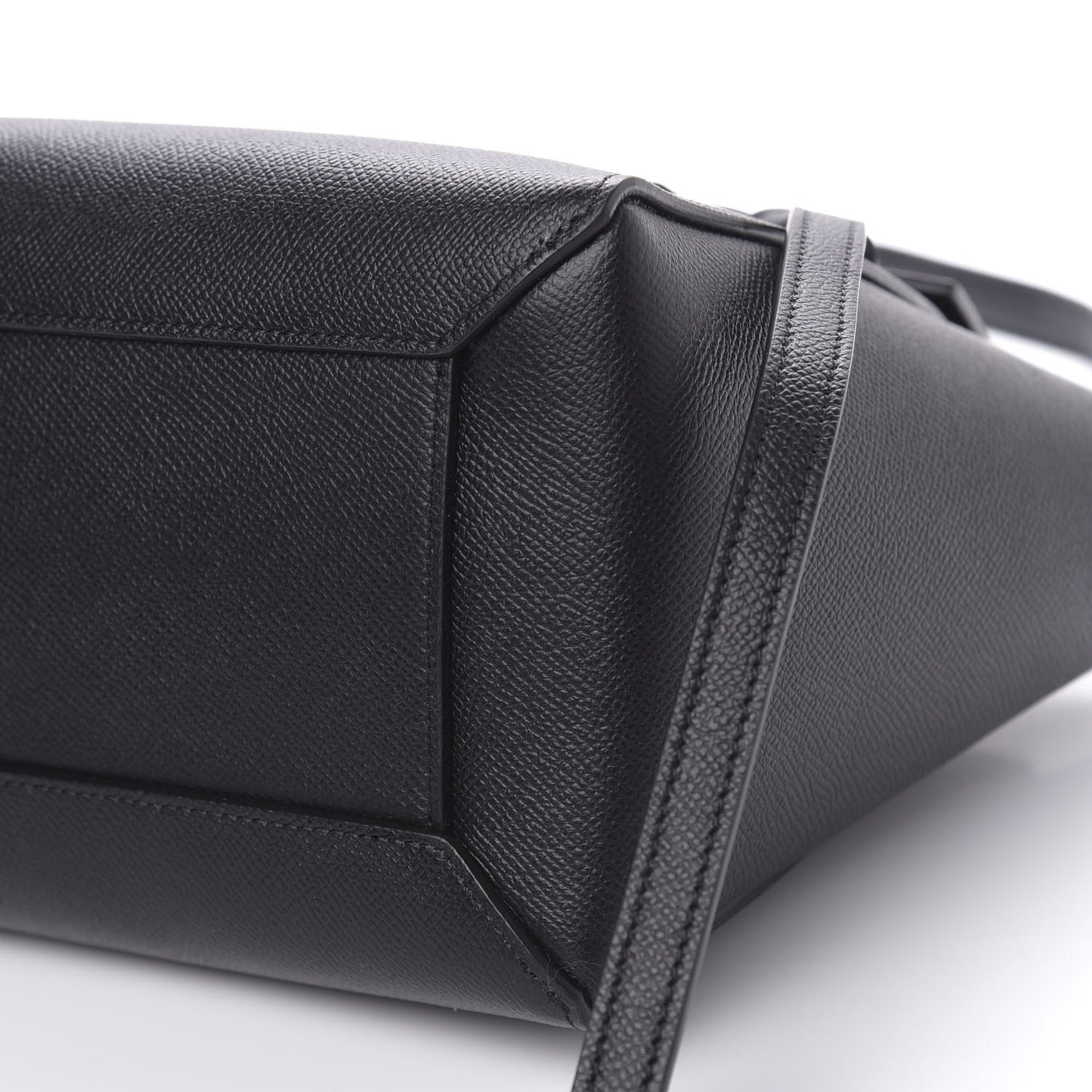 Baby Grained Calfskin Micro Belt Bag Black
