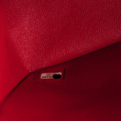 Chanel Pearly Caviar Quilted Jumbo Double Flap Dark Pink 8 of 8