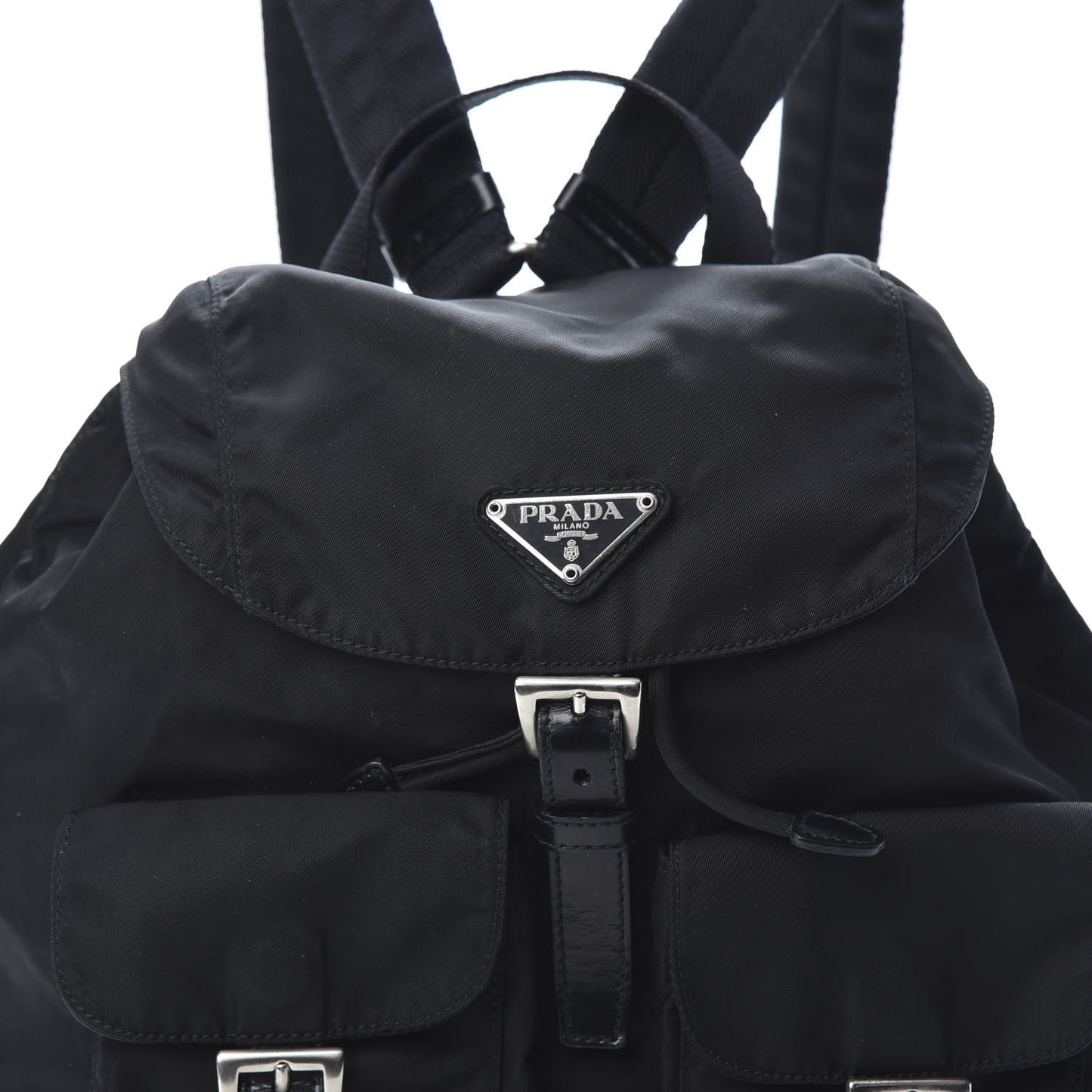 Nylon Vela Medium Backpack Black