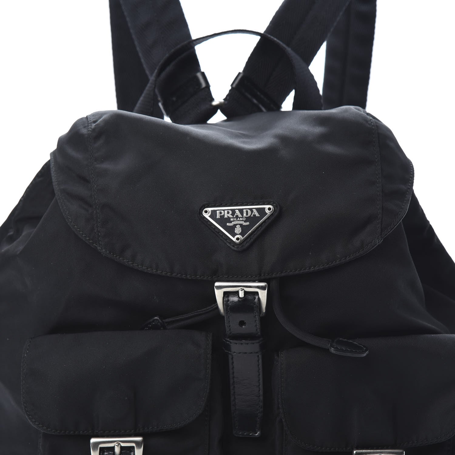 Prada Nylon Vela Medium Backpack Black 6 of 9