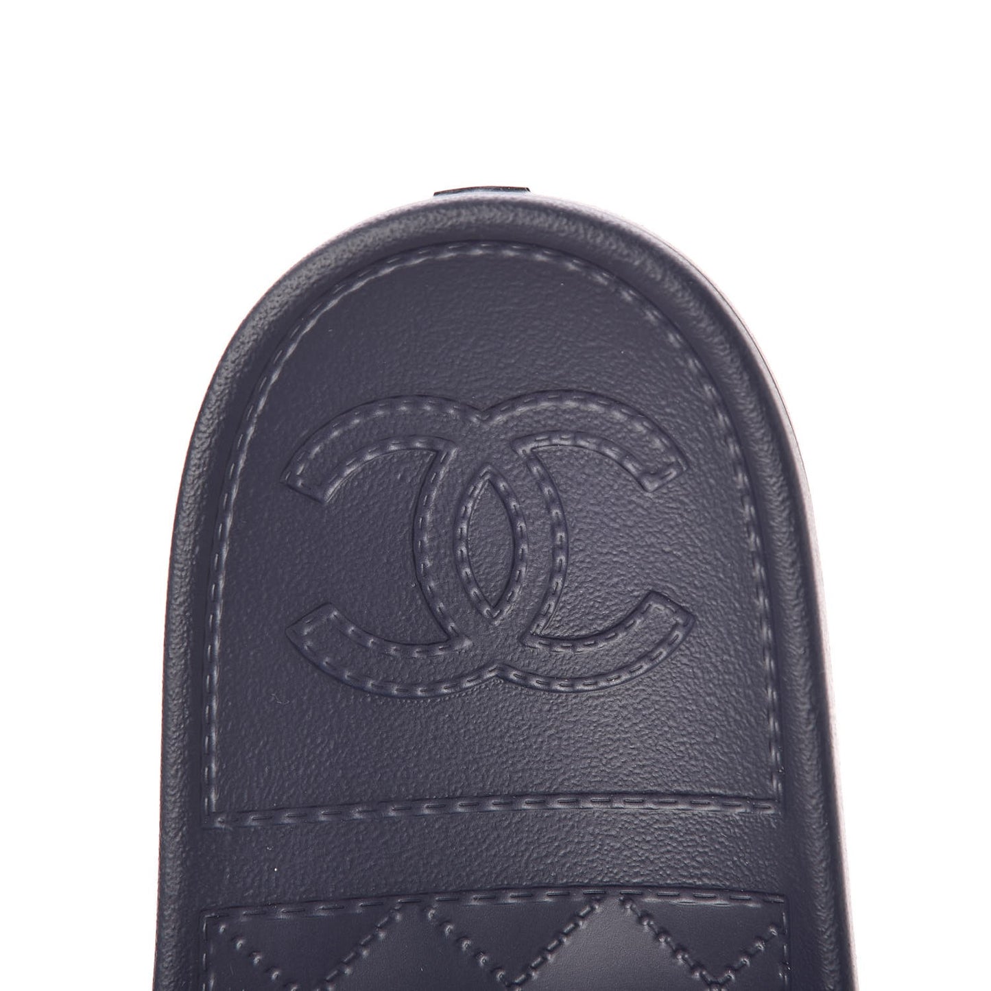 Rubber CC Flat Slide Sandals 39 Pink Red