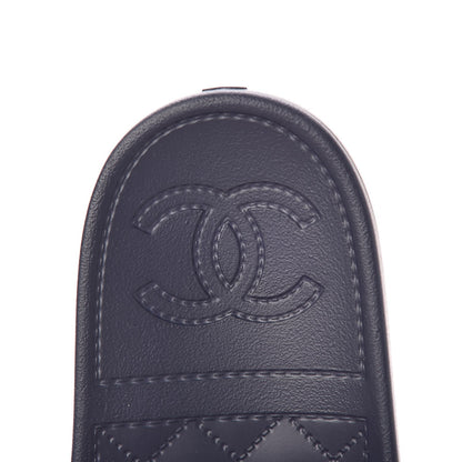 Chanel Rubber CC Flat Slide Sandals 39 Pink Red 7 of 8