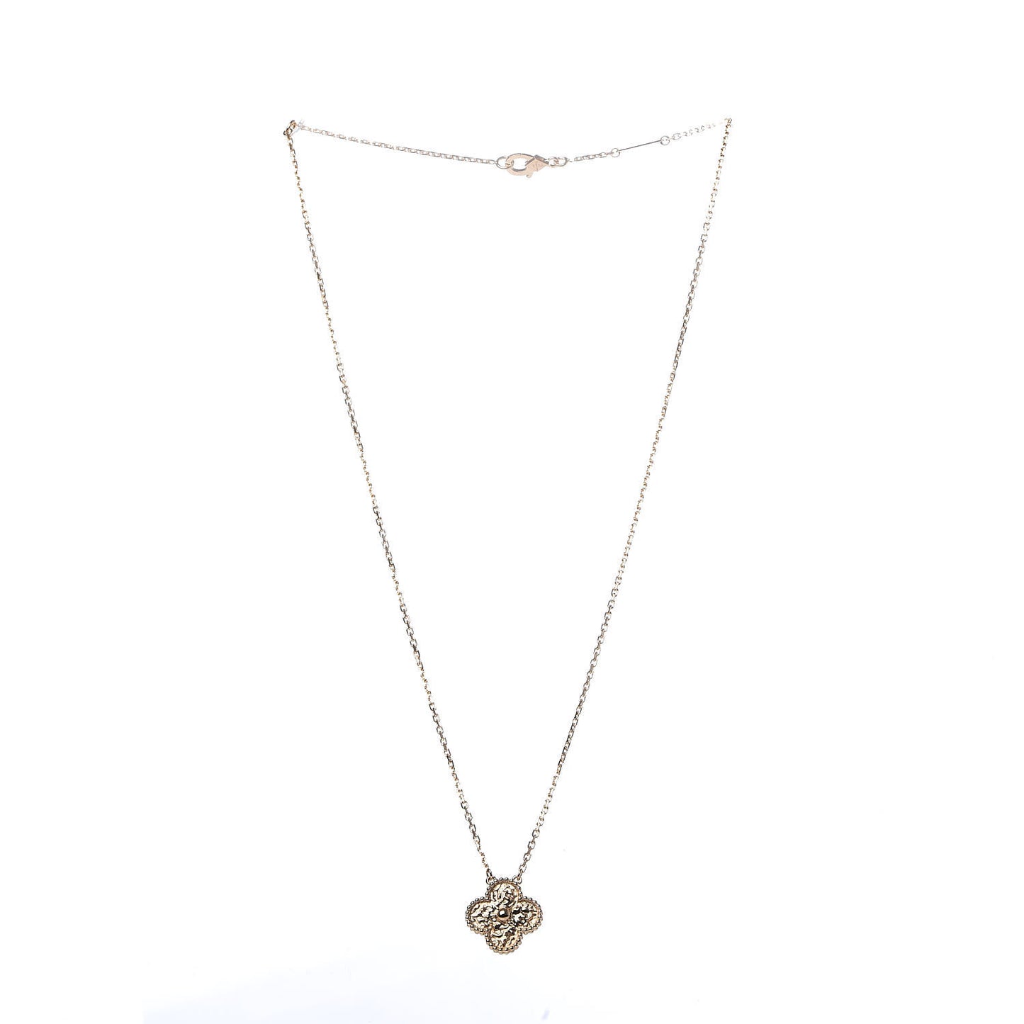 18K Yellow Gold Vintage Alhambra Pendant Necklace