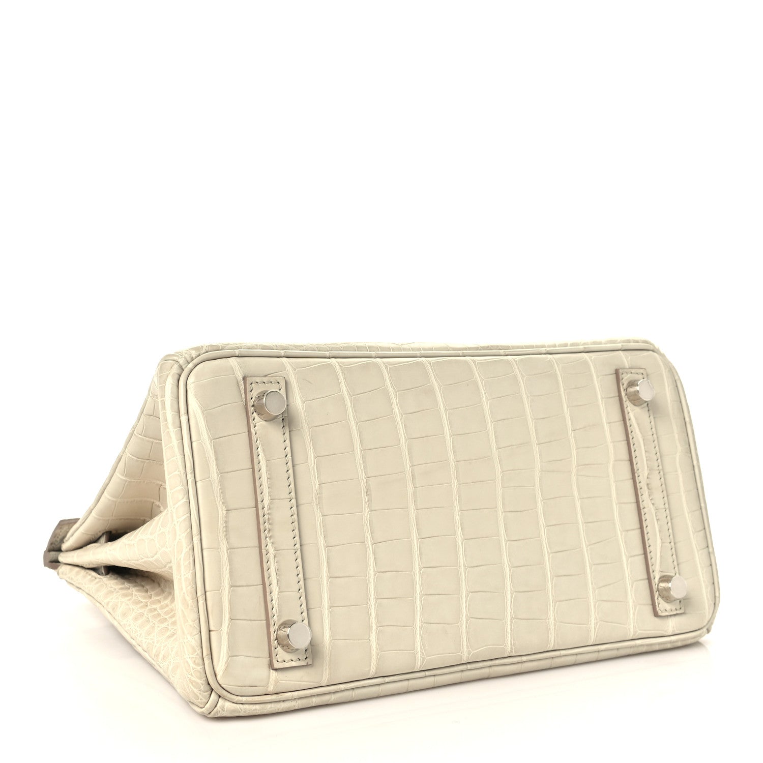 Hermes Matte Alligator Birkin 25 Beton 3 of 10