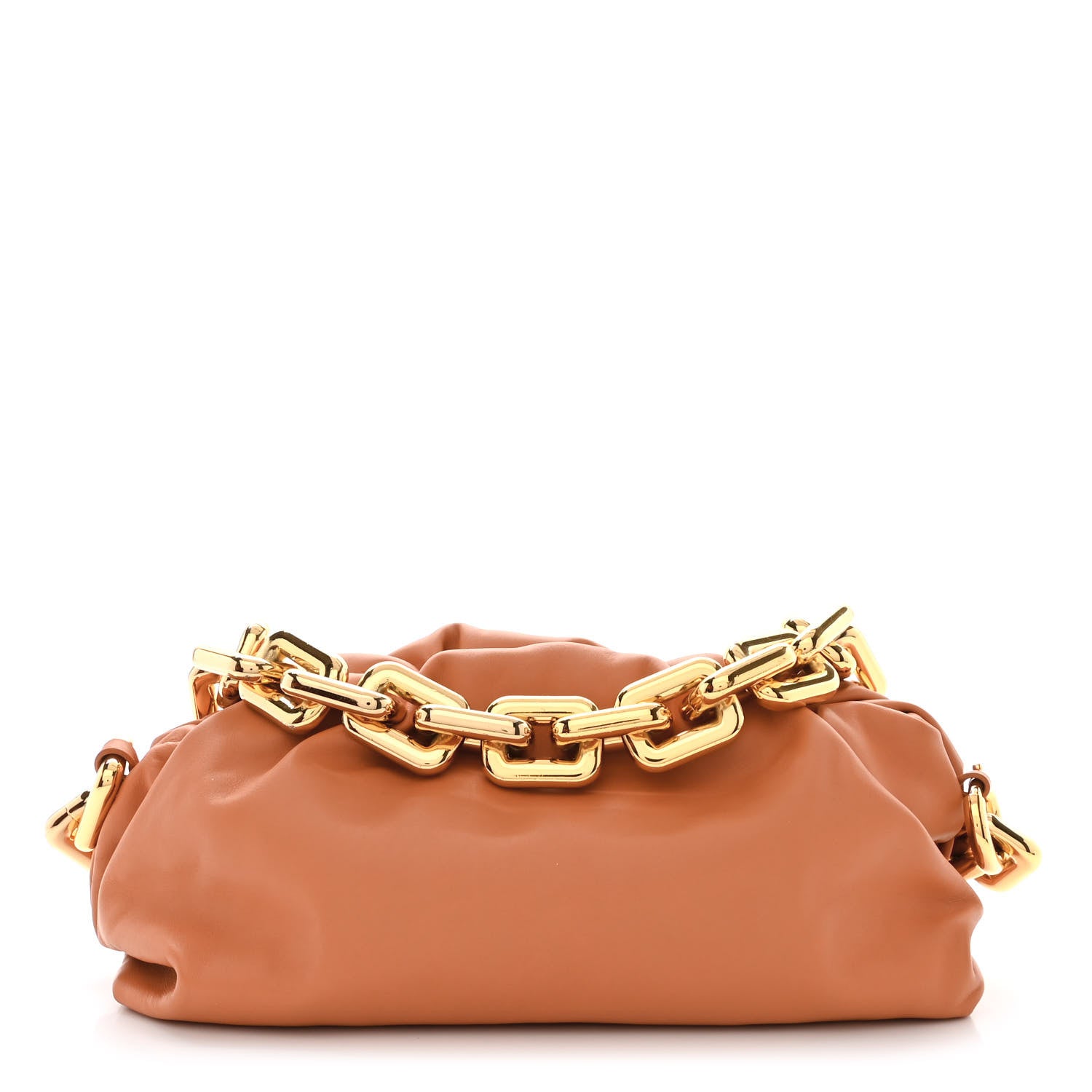 Bottega Veneta Calfskin The Pouch Chain Clay 1 of 10