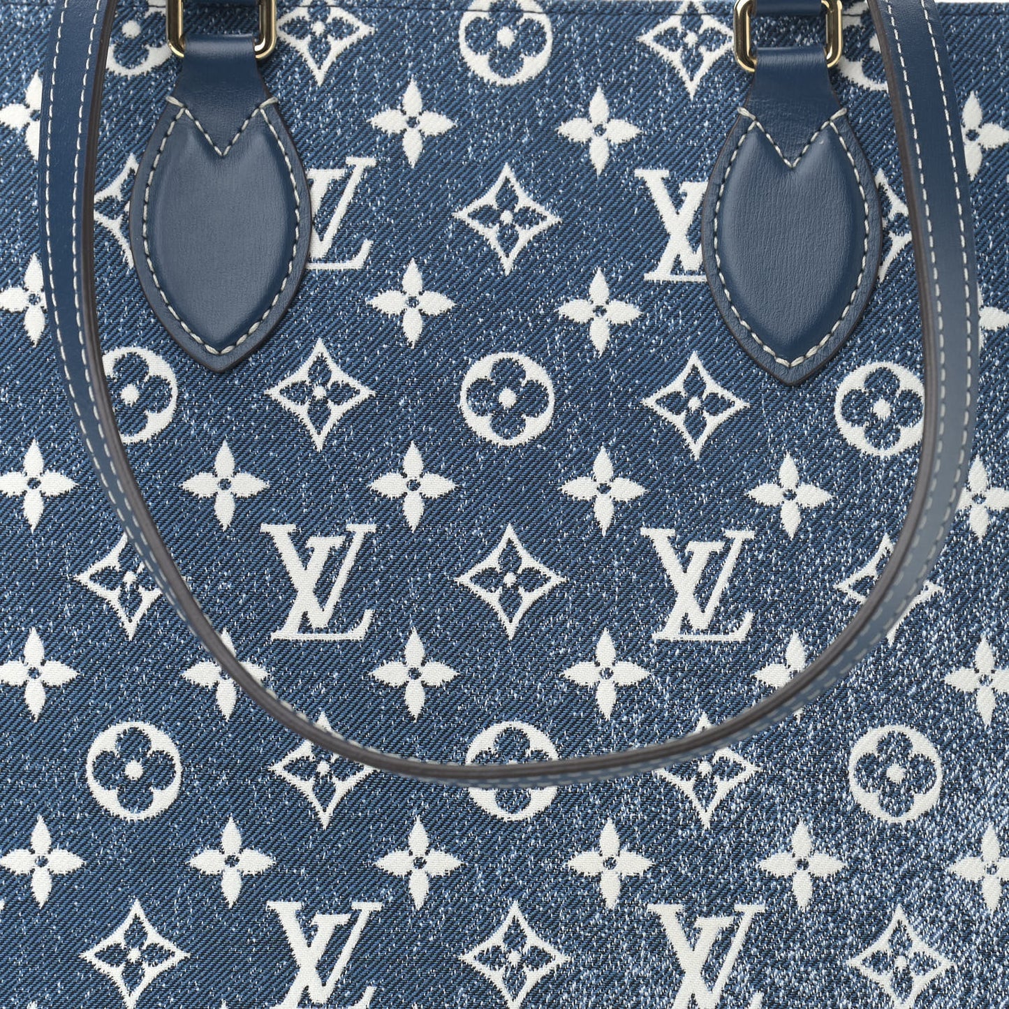 Monogram Jacquard Denim Onthego MM Bleu