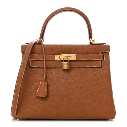 Hermes Togo Kelly Retourne 28 Gold 1 of 14