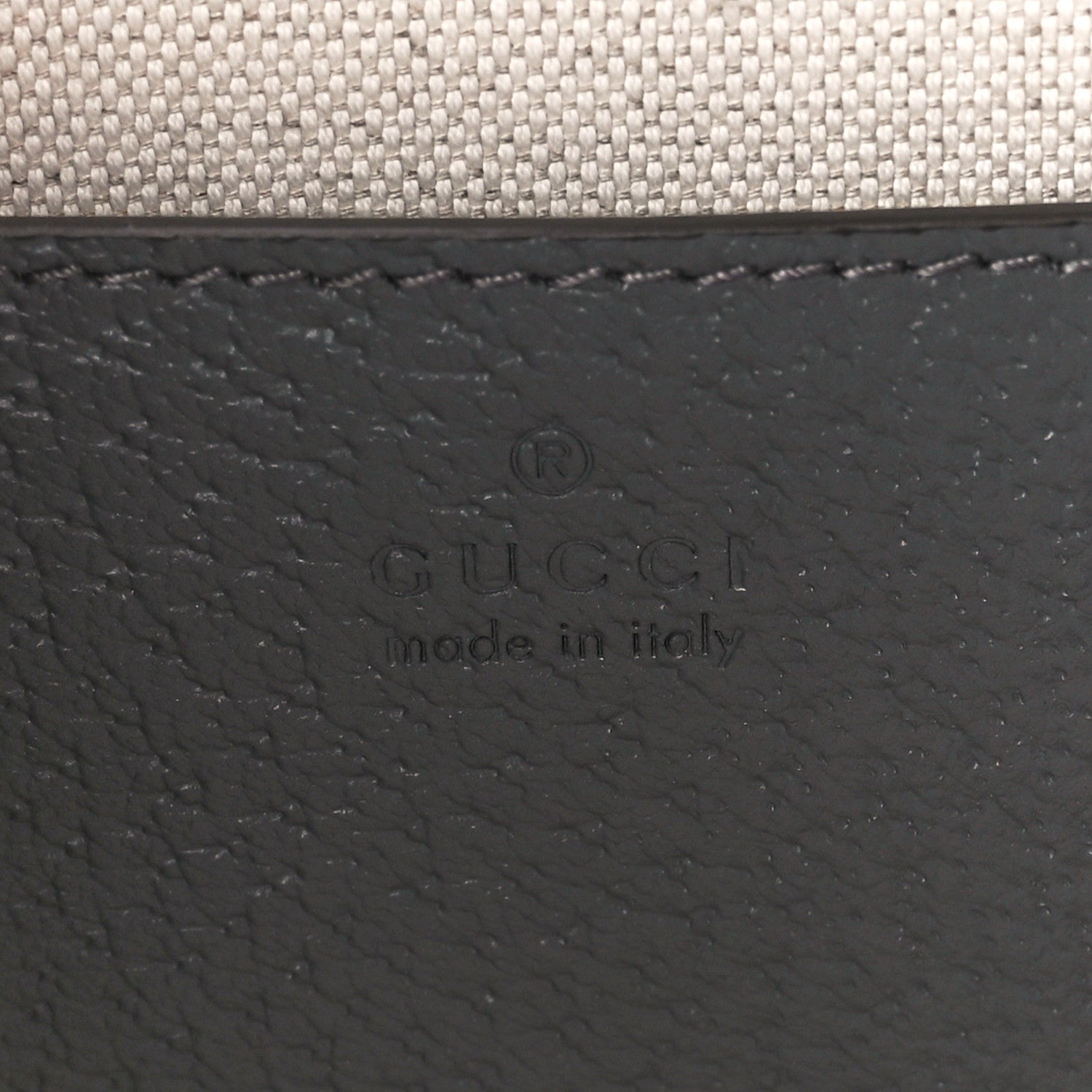 Gucci GG Supreme Monogram Textured Dollar Calfskin Small Ophidia Top Handle Shoulder Grey Black Graphite Grey 6 of 10