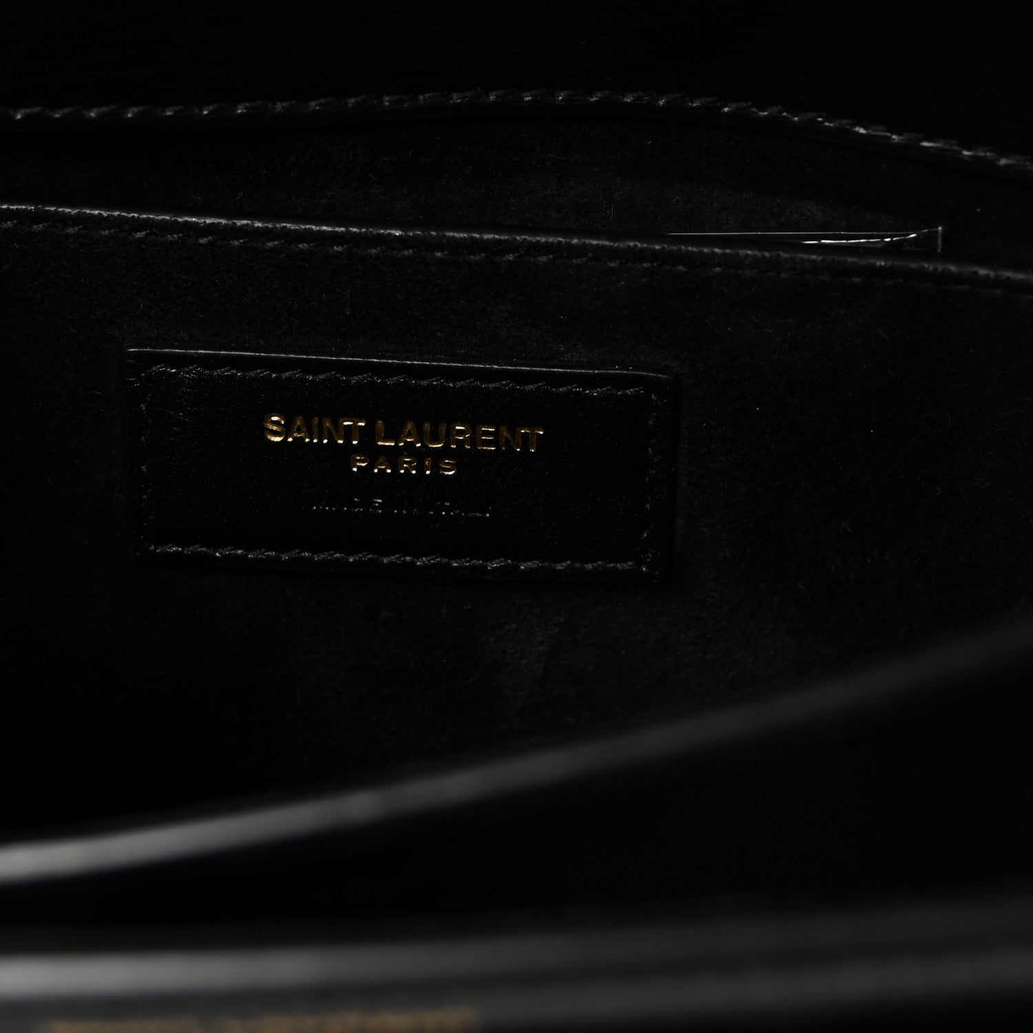 Saint Laurent Calfskin Medium Monogram Sunset Black 6 of 9