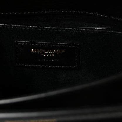 Saint Laurent Calfskin Medium Monogram Sunset Black 6 of 9