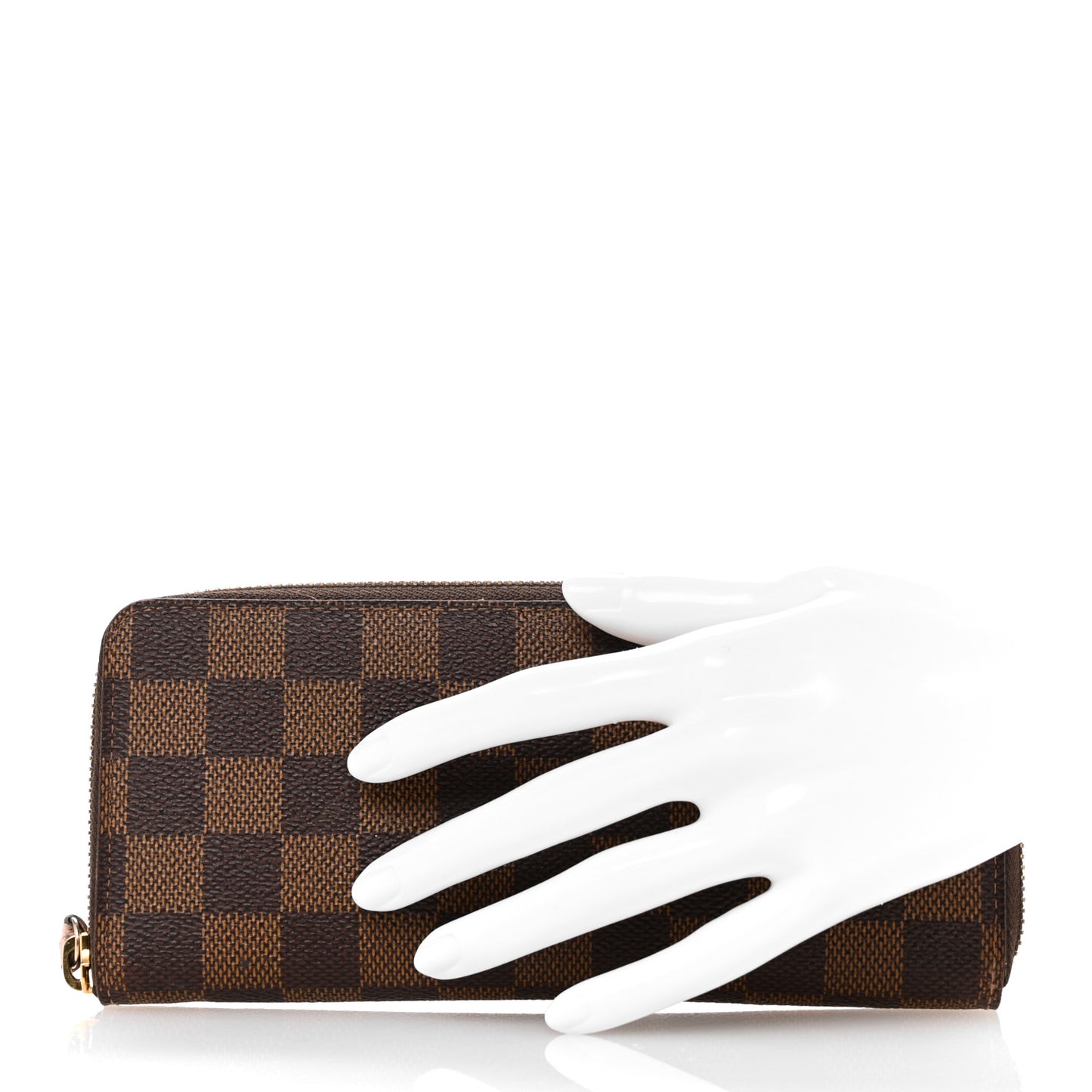 Damier Ebene Clemence Wallet Rose Ballerine