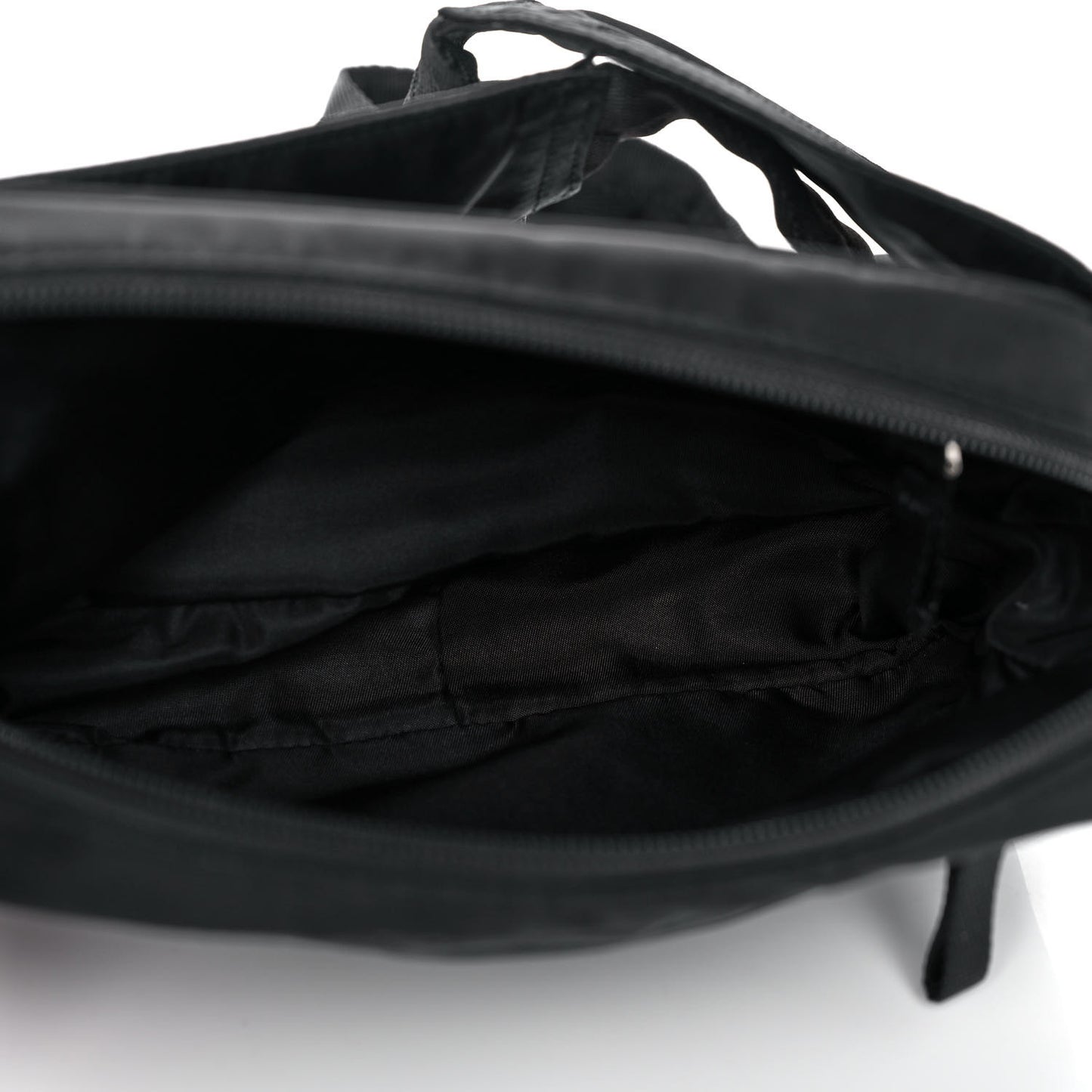 Tessuto Nylon Saffiano Belt Bag Black