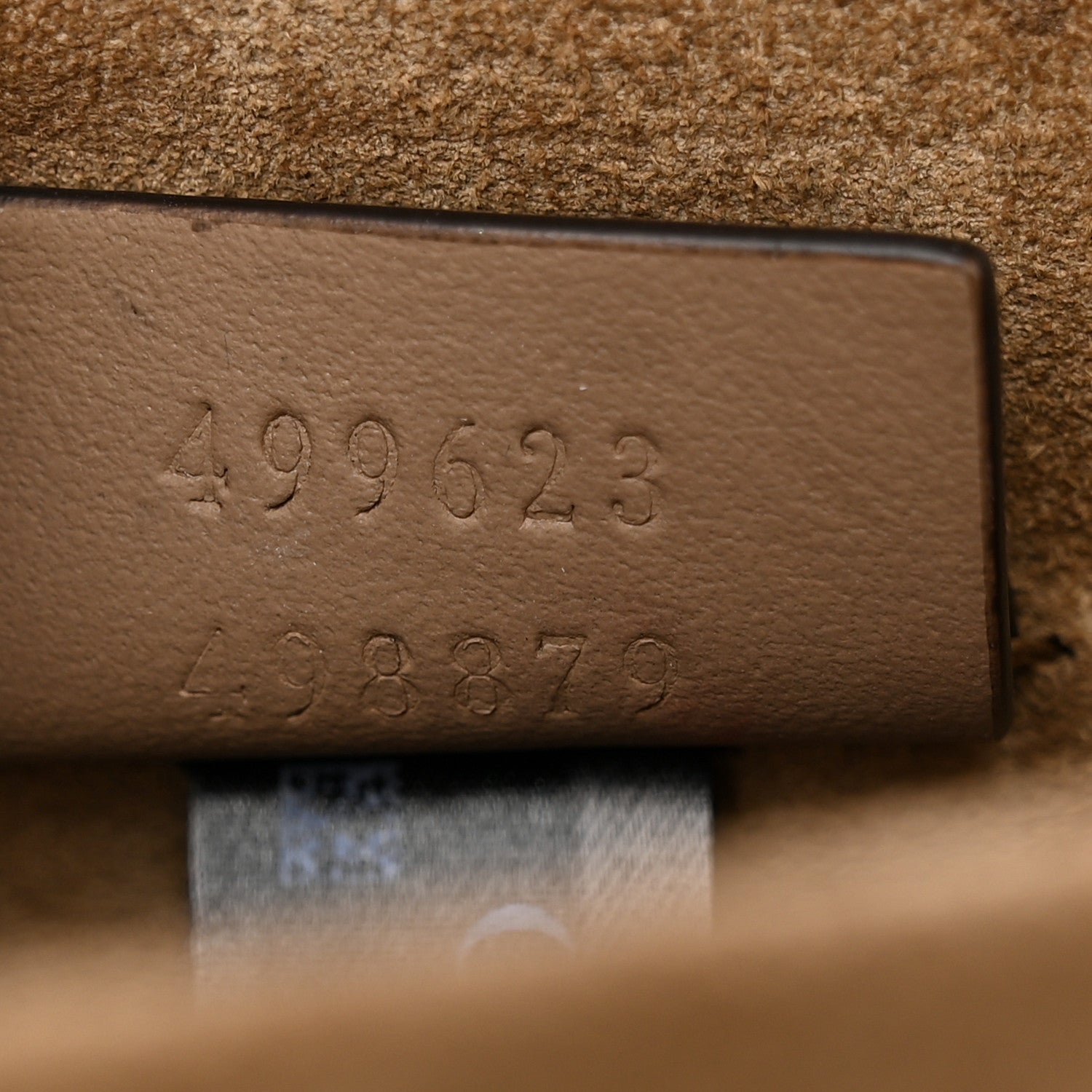 Gucci GG Supreme Monogram Suede Crystal Small Dionysus Shoulder Bag Beige Ebony Taupe 8 of 13