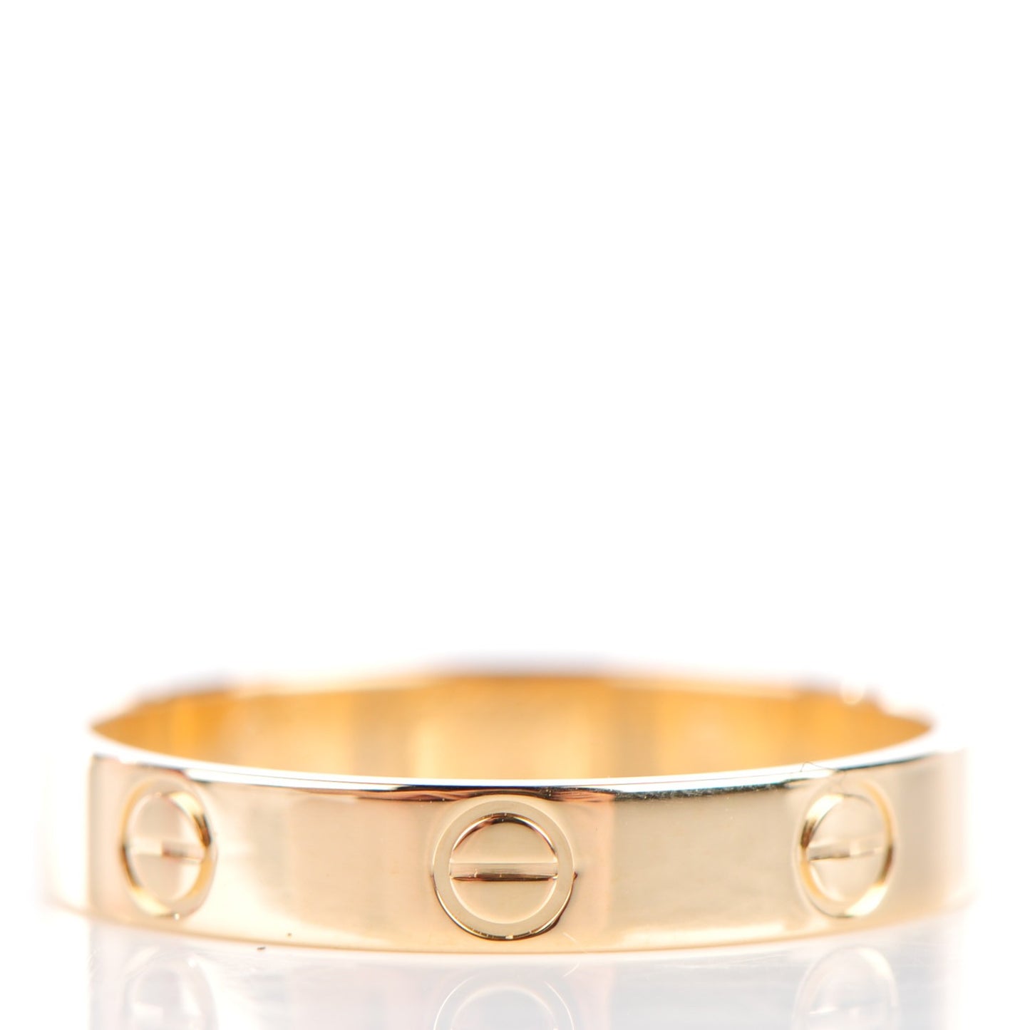 18K Yellow Gold 4mm LOVE Wedding Band Ring 57 8