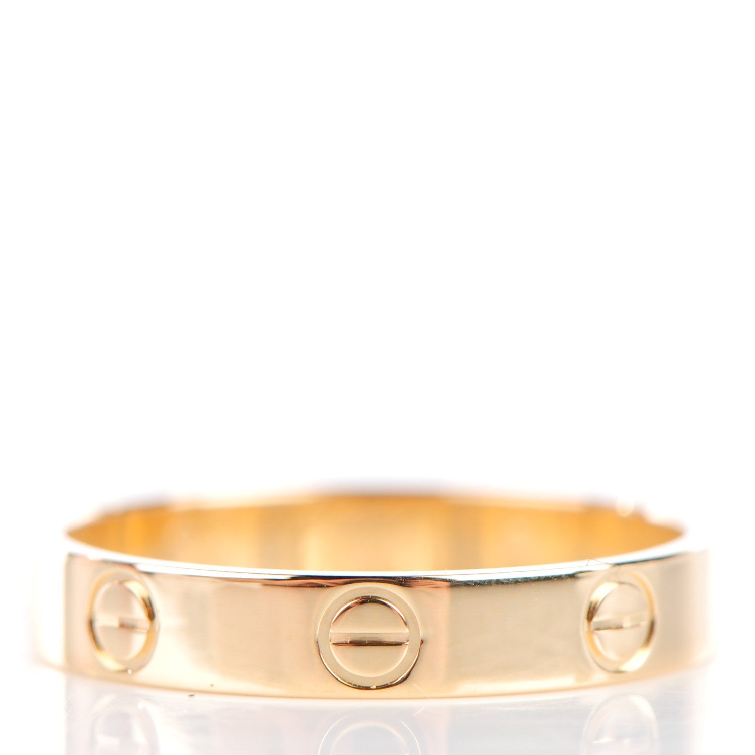 Cartier 18K Yellow Gold 4mm LOVE Wedding Band Ring 57 8 3 of 5