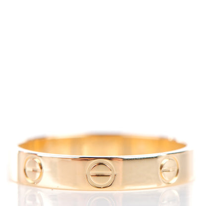 Cartier 18K Yellow Gold 4mm LOVE Wedding Band Ring 57 8 3 of 5